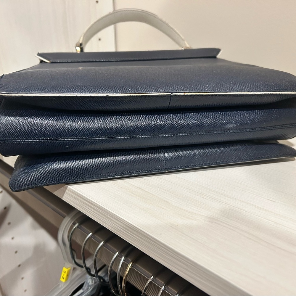 Salvatore Ferragamo Dark Blue Satchel - Picture 6 of 8